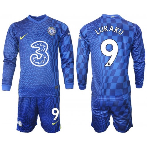 Chelsea LUKAKU 9 Dres Dječji Domaći 2021/2022 Dugim Rukavima Chelsea LUKAKU 9 Dres Dječji Domaći 2021/2022 Dugim Rukavima